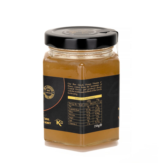 Raw  Greek Orange Vitamin C Honey 250g