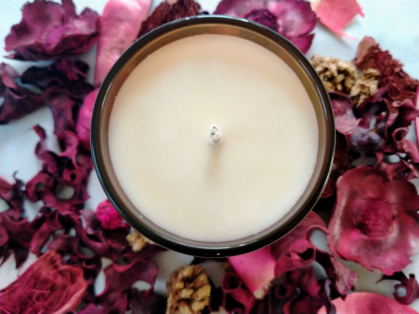 Natural Plant Wax Candle - 180g Amber Glass Candle Range
